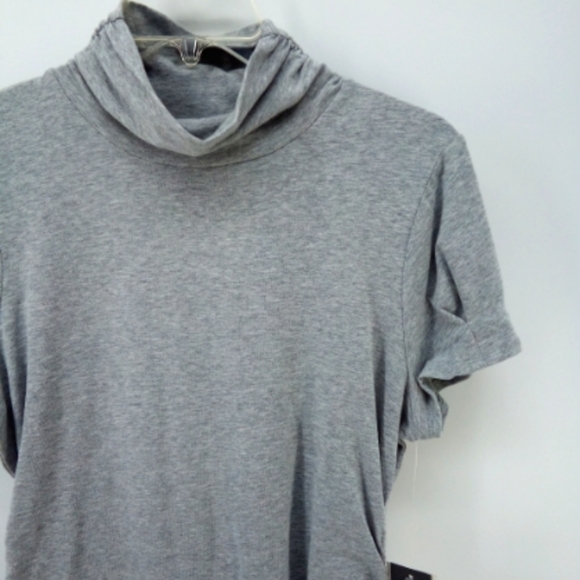 NWT Kenneth Cole Reaction Gray Mock Neck Cinched Sides XL - Picture 7 of 7